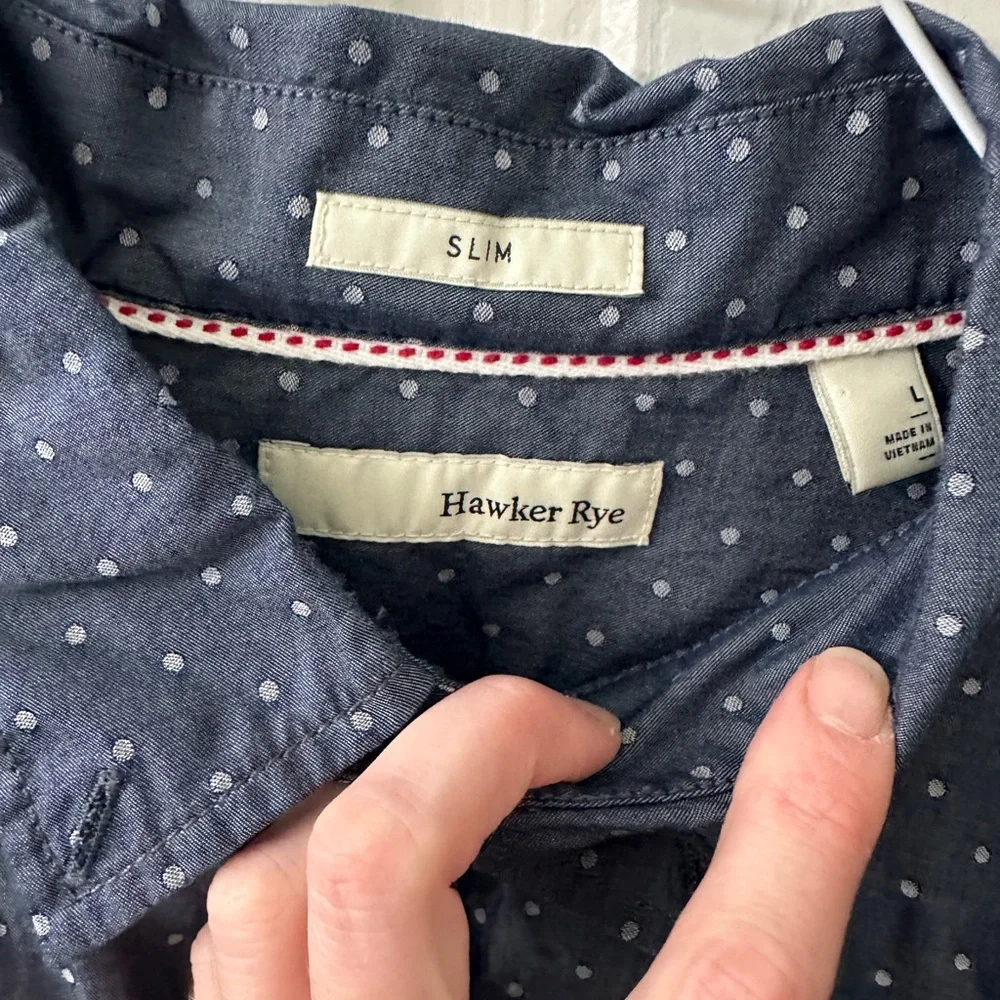 Hawker Rye Dark Blue Button-Down - Picture 3 of 4
